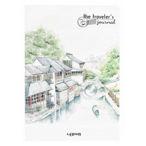 Szkicownik szyty Lenwa B5/100/100g kremowy + 80g craft Kanał w Japonii